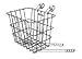 Wald #124 Compact Front Bicycle Basket, Black, 11.75" x 8" x 9"