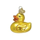 Old World Christmas Rubber Ducky Glass Blown Ornament