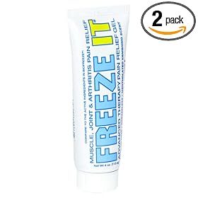 FREEZE IT Advanced Therapy Pain Relief Gel, 4-Ounce Tubes (Pack of 2)