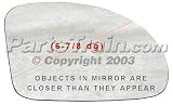 MIRROR GLASS ford ASPIRE 94-97 view rh