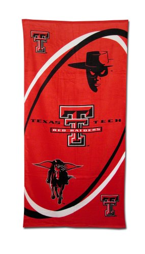 Texas Tech Red Raiders Fiber Reactive Pool/Beach/Bath Towel (Team Color)