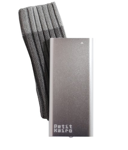 プチカイロ　USB充電式　シルバー　コンパクトカイロ　マッサージ機能付 繰り返し充電して使える！　電子カイロ