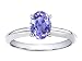 1.00 cts Genuine Purple Sapphire Solitaire Engagement Ring - 14kt White or Yellow Gold