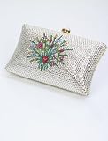 Evening Bag - Swarovski Crystal Floral Design