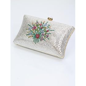 Evening Bag - Swarovski Crystal Floral Design