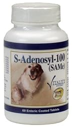 S Adenosyl 100 (SAMe) for Small Dogs and Cats - 100 mg (60 tabs)