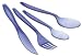 GSI Glacier Ice Blue Lexan Cutlery Set-4 Pc.