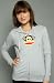 Paul Frank The Julius Ears Hoody in Heather Gray hood ,Sweatshirts for Women