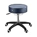 Master Massage Deluxe Glider Rolling Stool, Larger Seat Better Wheels With Grab Bar, Royal Blue