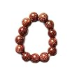 Goldstone Beads Stretch Ring, 4mm Beads