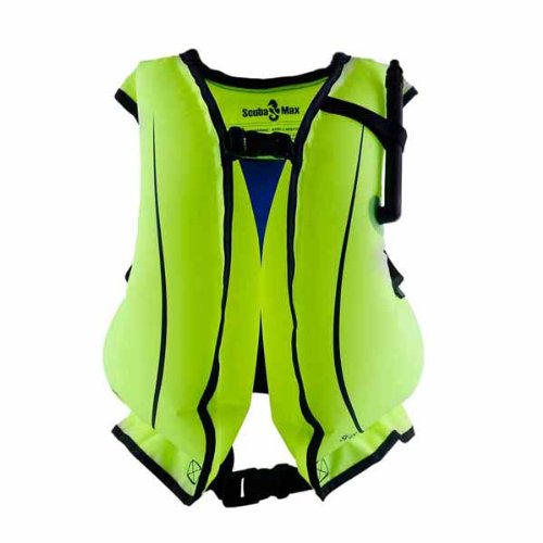 Surfing Kayaking Snorkeling Snorkel Life Vest with Oral Inflator, Adult