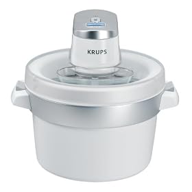 Krups - GVS241 - Sorbeti�re - 1.6L - Blanc/M�tal