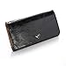 ATC Masione(TM) Multifunctional Coin Purse Wrist Bag Handbag Envelope Wallet Pouch Case for iphone 4 4S 5 Samsung Galaxy S4 S3 N7100 HTC ONE M7 Smart Phone with free Stylus Pen (Black)