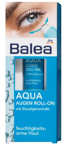 Balea Aqua Augen Roll-On f&uuml;r feuchtigkeitsarme Haut, 3er Pack (3 x 15 ml)