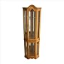 Lighted Curio Cabinet - Golden Oak