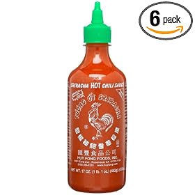 Huy Fong Sriracha Chili Sauce, 17 Ounce Bottle (Pack of 6)
