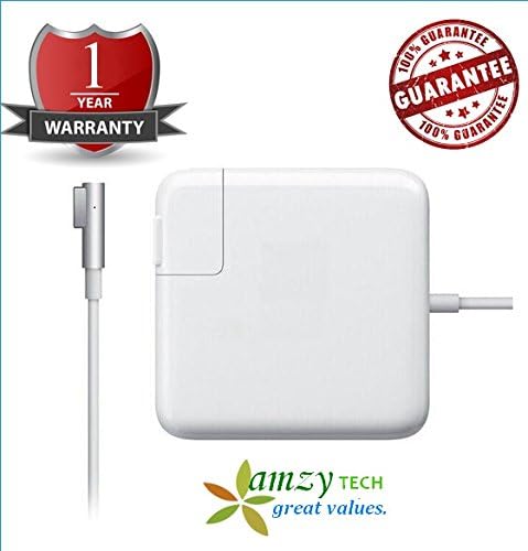 AC Adapter Charger / power supply with L Shape Magsafe Tip For Macbook Pro / Air 15-Inch 13-Inch 17-Inch - works with 85w / 60w / 45w Premium Quality Replacement AmzyTech