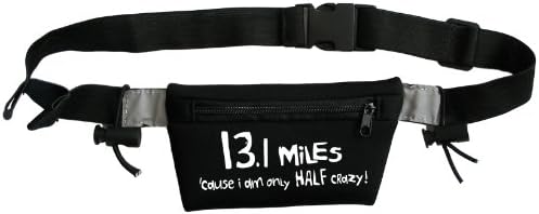 "13.1 Miles 'Cause I Am Only Half Crazy" Ultra Light Waist Pack for Runners by One More Mile