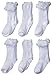 Stride Rite Little Girls' Six-Pack Tutu Lace Socks