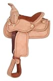King Series Miniature Western Deluxe Saddle - Medium Tan - 8