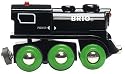 Brio - 33247 - Véhicule à pile en bois - Locomotive à batterie rechargeable - 4 Roues