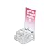 Azar 206008 Small Molded Suggestion Box with Pocket Lock and Key, Clear