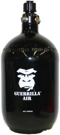 Tiberius Guerrilla Air 62ci Pro 3000 Psi Round P3 Paintball Tank - Black