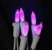 Set of 70 LED Pinkish Purple M5 Mini Christmas Lights - White Wire