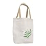 Olive N Figs White Embroidered Jute Handbag/Tote