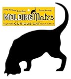 Molding Mates Curious Cat Molding Mates Home Decor Peel and Stick Vinyl Wall Decal Sticker