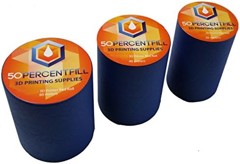 8" 3D Printer Bed Roll, Better than 3M 2090 Painter's Tape (65 Feet)