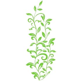 RoomMates RMK1164GM Leaf Scroll Peel & Stick Wall Decals