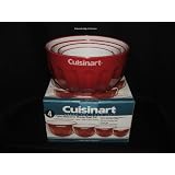 Cuisinart 4 Piece Melamine Mixing Bowl Set Red
