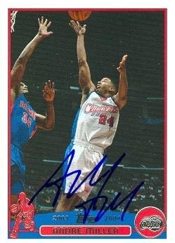 Andre Miller Autographed/Hand Signed Basketball Card (Los Angeles Clippers) 2003 Topps #24