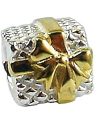 Zable (tm) Sterling Silver Gift Box Pandora Compatible Bead / Charm