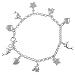 Sterling Silver Multi Charm Bracelet