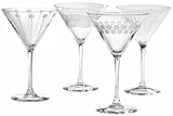 Mikasa Cheers Too 10-Ounce Martini Glass, Set of 4