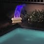 Lighted Pool Waterfall Light Display