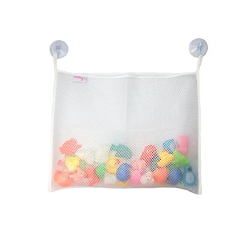 Best Toy Organizer on Amazon! Bath Tub Toy Organizer - High Quality XL Mesh Bag - Fast Drying - Powerful Large Suction Cups