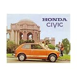 1974 HONDA CIVIC SEDAN Sales Page Literature Piece by Honda