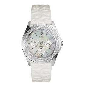 Guess Ladies Mop Dial Quartz Watch - 11528L1