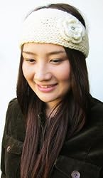 Handmade Acrylic Head Band - French Cream (100% Crocheted By Hand)