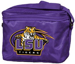 LSU Tigers Logo Collapsible 6 Pack Cooler Lunch Box