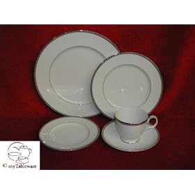 Noritake Cellini Platinum #7980 Bread and Butter Plates by 