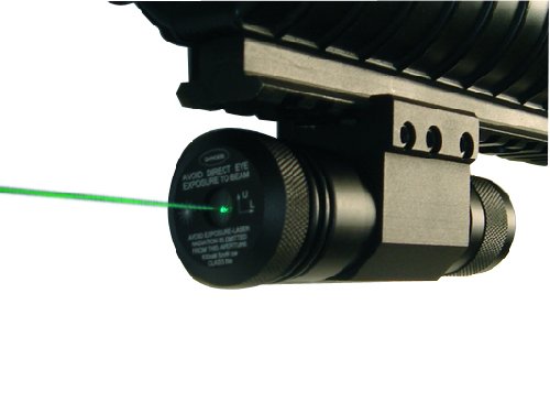 NC Star Pistol and Rifle Green Laser with Weaver Mount