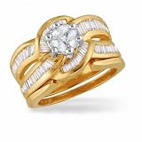 1 3/8 ct tdw Diamond on Fire set