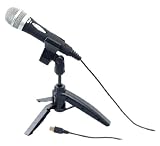 CAD U1 USB Recording Microphone Cardioid Built In Pop Filter 10 foot Cable Desktop Mic Stand