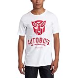 Rocawear Men's Autobots Run This Town Short Sleeve T-Shirt, White, Large