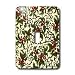 Lee Hiller Designs Holidays Christmas - Christmas Holly and Mistletoe on White - Light Switch Covers