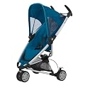 Quinny 65605540 Zapp Travelsystem inklusive Einkaufskorb, Sonnenverdeck, Regenverdeck, Sonnenschirmclip und Adapter f�r die Babyschale, blue scratch